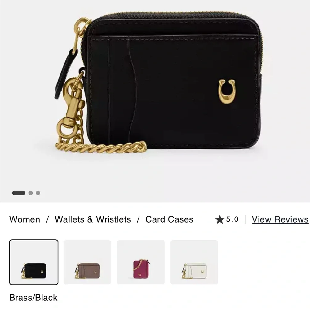 Coach Essential Chain Card Case - Picture 5 of 5